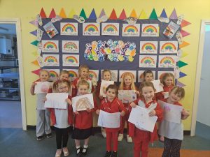 Smiling Rainbows with artwork